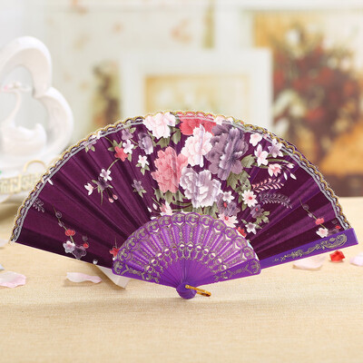 Siaonvr Best Chinese Style Dance Wedding Party Lace Silk Folding Hand Held Flower Fan
Siaonvr Best Chinese Style Dance Wedding Party Lace Silk Folding Hand Held Flower Fan