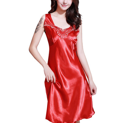 Toponeto Womens Sexy Satin Lingerie Sleepwear Sleeveless Pajamas Underwear Nightdress
Toponeto Womens Sexy Satin Lingerie Sleepwear Sleeveless Pajamas Underwear Nightdress