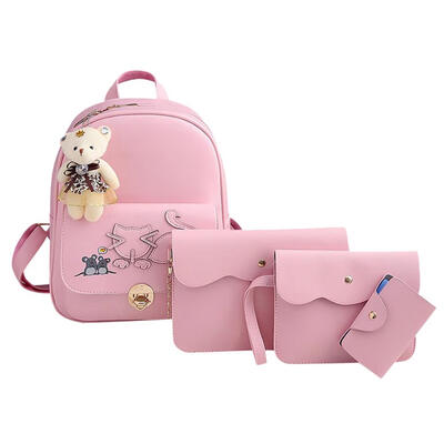 4pcsSet Women Cat Mouses Pattern Backpack Shoulder Handbag Small Card Bag
4pcsSet Women Cat Mouses Pattern Backpack Shoulder Handbag Small Card Bag