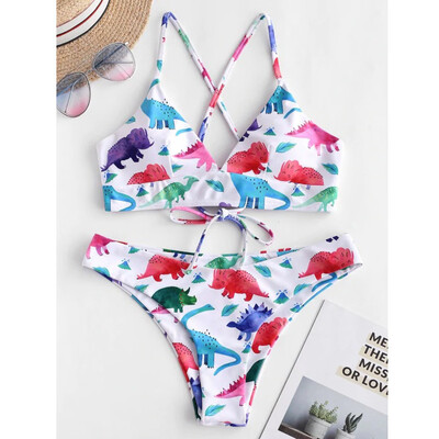 Roseonmyhand Sexy Women Bikini Set Dinosaur Print Padded Swimwear Bathing Swimsuit Beachwear
Roseonmyhand Sexy Women Bikini Set Dinosaur Print Padded Swimwear Bathing Swimsuit Beachwear