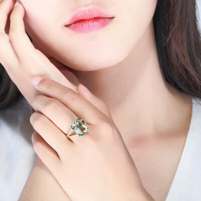 Gorgeous 18K Gold Plated Ring Natural Gemstone Light Green Crystal Wedding Ring Fashion Jewelry Party Women Best Gifts
Gorgeous 18K Gold Plated Ring Natural Gemstone Light Green Crystal Wedding Ring Fashion Jewelry Party Women Best Gifts