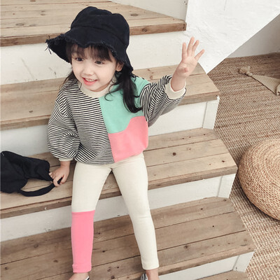 Children Baby Girl knitting Comfortable Stripes Stitching Long Sleeve Round Collar TopsPants 2pcs 2-7Y Toddler Girl Clothes
Children Baby Girl knitting Comfortable Stripes Stitching Long Sleeve Round Collar TopsPants 2pcs 2-7Y Toddler Girl Clothes