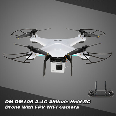 Original DM DM106 Drone WIFI FPV RC Quadcopter with 720P Camera Altitude Hold RTF
Original DM DM106 Drone WIFI FPV RC Quadcopter with 720P Camera Altitude Hold RTF