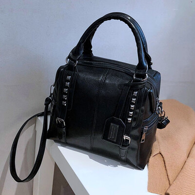 Retro Women Waxy Pu Leather Handbag Women Crossbody Bag Girl Ladies Leather Shoulder Bag Messenger Bag Rivet Bag
Retro Women Waxy Pu Leather Handbag Women Crossbody Bag Girl Ladies Leather Shoulder Bag Messenger Bag Rivet Bag