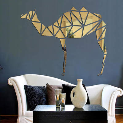 1 PC 3D geometry camel art wall mirror sticker decoration Decals mural painting Removable Decor Wallpaper 
1 PC 3D geometry camel art wall mirror sticker decoration Decals mural painting Removable Decor Wallpaper