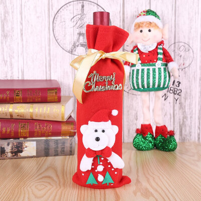 New Year Santa Claus Snowman Wine Bottle Cover Bag Christmas Dinner Xmas Table Decor Champagne Bag Gift
New Year Santa Claus Snowman Wine Bottle Cover Bag Christmas Dinner Xmas Table Decor Champagne Bag Gift
