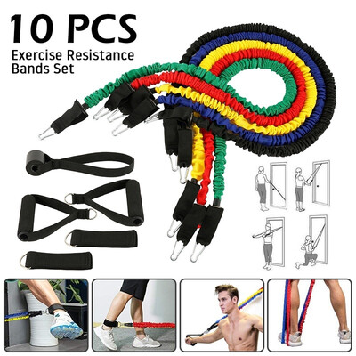10Pcsset Exercise Resistance Bands Set Yoga Exercise Fitness Band Rubber Loop Tube Bands Gym Fitness
10Pcsset Exercise Resistance Bands Set Yoga Exercise Fitness Band Rubber Loop Tube Bands Gym Fitness