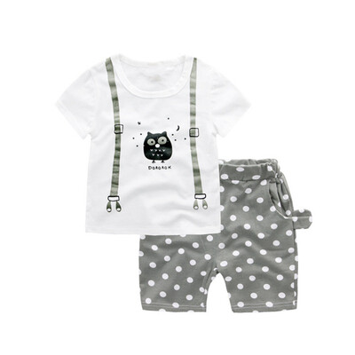 Summer Kids Boys Owl Pattern Clothes Sets Baby Casual High Qulity Short T shirt Pants Toddler Boy Clothing Casual Kids Outfits
Summer Kids Boys Owl Pattern Clothes Sets Baby Casual High Qulity Short T shirt Pants Toddler Boy Clothing Casual Kids Outfits