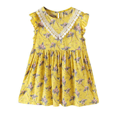 Children Dresses Kids Girl Sleeveless Flower Print Cotton&Linen floral Dress Baby Girl Spring Summer dresses for girls
Children Dresses Kids Girl Sleeveless Flower Print Cotton&Linen floral Dress Baby Girl Spring Summer dresses for girls