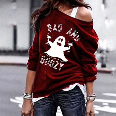 New Women Fashion Halloween Ghost Printing Hoodie Casual Long Sleeve Solid Color Pullover Sweatshirt
New Women Fashion Halloween Ghost Printing Hoodie Casual Long Sleeve Solid Color Pullover Sweatshirt