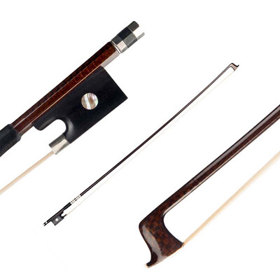 Violin Bow Brazilwood Bow Stick Ebony Frog&High Quality Horsetail Bow Hair for 44 Full Size Violins
Violin Bow Brazilwood Bow Stick Ebony Frog&High Quality Horsetail Bow Hair for 44 Full Size Violins