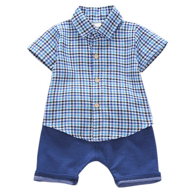 Brand Designer Baby Boy Clothes Casual Short Sleeve Plaid Print T-shirt TopsShorts Toddler Clothing Sets
Brand Designer Baby Boy Clothes Casual Short Sleeve Plaid Print T-shirt TopsShorts Toddler Clothing Sets