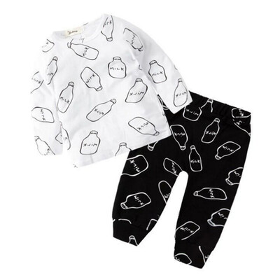 Autumn Pajamas Sets Children Clothing Set Kids Girls T-shirt Pants Suit Newborn Baby Boys Clothes Set Suits Outfits
Autumn Pajamas Sets Children Clothing Set Kids Girls T-shirt Pants Suit Newborn Baby Boys Clothes Set Suits Outfits