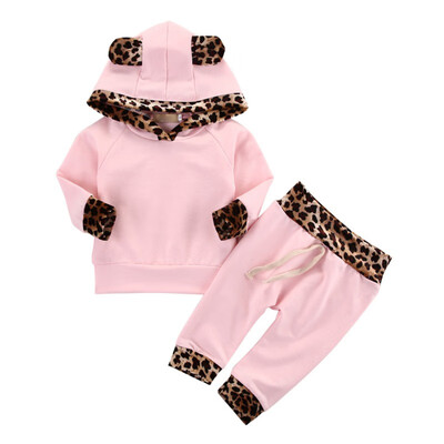 Autumn Baby Boy Girl Cute Leopard Print Pattern Long Sleeve Hoodie Sweatshirts Trousers Outfits Set New
Autumn Baby Boy Girl Cute Leopard Print Pattern Long Sleeve Hoodie Sweatshirts Trousers Outfits Set New