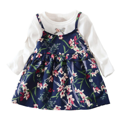 Girls Dress Cute Fashion Flower Infant Fake 2 Piece Long Sleeve Dresses Autumn Spring Kids Dresses For Girls Chilren Clothing
Girls Dress Cute Fashion Flower Infant Fake 2 Piece Long Sleeve Dresses Autumn Spring Kids Dresses For Girls Chilren Clothing