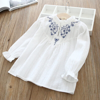 Spring Autumn Casual Fashion Baby Girl Long Sleeve Flower Embroidery Shirt Kids Blouse
Spring Autumn Casual Fashion Baby Girl Long Sleeve Flower Embroidery Shirt Kids Blouse
