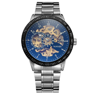 Winner 8085 Men Fashion Automatic Mechanical Business Wrist Watch Luxury Fashion Military Watch Men Skeleton Dial Stainless Steel 
Winner 8085 Men Fashion Automatic Mechanical Business Wrist Watch Luxury Fashion Military Watch Men Skeleton Dial Stainless Steel