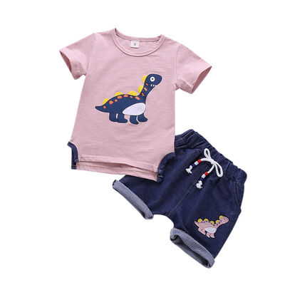2018 New Summer Kids Boys Girls Sets Dinosaur Print short-sleeved dress New shorts Pants 2Pcs Suit Baby Kids Clothes
2018 New Summer Kids Boys Girls Sets Dinosaur Print short-sleeved dress New shorts Pants 2Pcs Suit Baby Kids Clothes