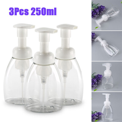 3X 250ml Plastic Bottle Foam Pump Cleanser Mousse Foaming Bottle Supplies Duable
3X 250ml Plastic Bottle Foam Pump Cleanser Mousse Foaming Bottle Supplies Duable