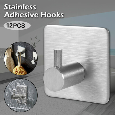 4 8 12PCS 304 Stainless Steel Hook Plastic Wall Hanging Towel Bathrobe Clothes Without Punching
4 8 12PCS 304 Stainless Steel Hook Plastic Wall Hanging Towel Bathrobe Clothes Without Punching