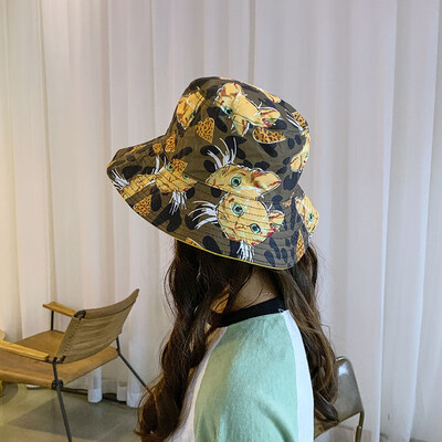 Women Bucket Hat Concise Casual Cartoon Pattern Cute Travel Folding Double Wear Sunscreen Bucket Hat
Women Bucket Hat Concise Casual Cartoon Pattern Cute Travel Folding Double Wear Sunscreen Bucket Hat