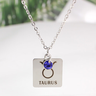 12 Zodiac Constellation Signs Pendant Necklace Crystal Birthstone Necklace Women Stainless Steel Jewelry
12 Zodiac Constellation Signs Pendant Necklace Crystal Birthstone Necklace Women Stainless Steel Jewelry