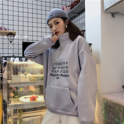 2018 Winter New Fashion Women Pullovers Tops Turtleneck Warm Number And Letters Printed Long Sleeve Sweatshirts Female Tracksuit
2018 Winter New Fashion Women Pullovers Tops Turtleneck Warm Number And Letters Printed Long Sleeve Sweatshirts Female Tracksuit