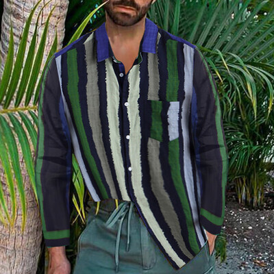 Tailored Mens Fashion Casual Stripe Printing Cotton Linen Long-sleeved Shirt Tops Blouse
Tailored Mens Fashion Casual Stripe Printing Cotton Linen Long-sleeved Shirt Tops Blouse