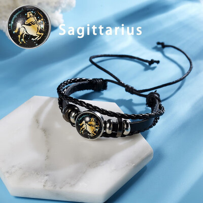 12 Constellations Punk Leather Zodiac Sign Beads Bangle Bracelets For Women Men Jewelry Travel Bracelets Holiday Gift
12 Constellations Punk Leather Zodiac Sign Beads Bangle Bracelets For Women Men Jewelry Travel Bracelets Holiday Gift