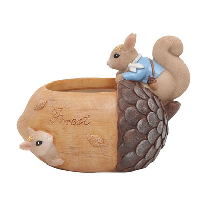 Cartoon Squirrel Flowerpot Cute Plant Pot Flower Pot Resin Succulent Pots Desktop Decoration For Home Office
Cartoon Squirrel Flowerpot Cute Plant Pot Flower Pot Resin Succulent Pots Desktop Decoration For Home Office