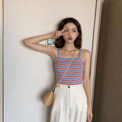 2019 Women crop top Summer Sweet Fashion Slim Fit Sexy Striped Sleeveless Short Style Camisoles
2019 Women crop top Summer Sweet Fashion Slim Fit Sexy Striped Sleeveless Short Style Camisoles