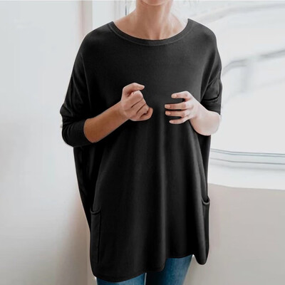 Gobestart Womens Solid Warm Long Sleeve Sweatshirt Loose Pocket Daily Pullover Tops Blouse
Gobestart Womens Solid Warm Long Sleeve Sweatshirt Loose Pocket Daily Pullover Tops Blouse