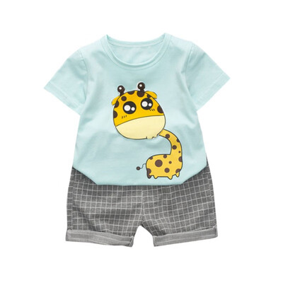 Kids Clothes Set Summer Cartoon Boy T-shirt Plaid Shorts Toddler Boy Clothes Outfit Casual Set
Kids Clothes Set Summer Cartoon Boy T-shirt Plaid Shorts Toddler Boy Clothes Outfit Casual Set