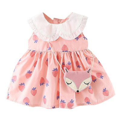Baby dress summer Baby Girl Cotton Cute Sweet Concise Cartoon Pattern Sleeveless All-match Lapel Dresses
Baby dress summer Baby Girl Cotton Cute Sweet Concise Cartoon Pattern Sleeveless All-match Lapel Dresses