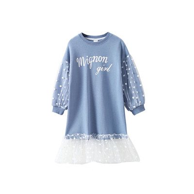 Children Autumn Winter Girls Casual Long Sleeve Sweet Dress Letter Print Round Neck Fishtail Stitching Cute Dress For Kids Girls
Children Autumn Winter Girls Casual Long Sleeve Sweet Dress Letter Print Round Neck Fishtail Stitching Cute Dress For Kids Girls