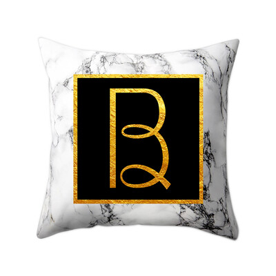 Modern Pillowcases 4545 Gold Alphabet Word Letter White Marble Pattern Pillow Case Super Soft Throw Sofa Bed Cushion Cover Protec
Modern Pillowcases 4545 Gold Alphabet Word Letter White Marble Pattern Pillow Case Super Soft Throw Sofa Bed Cushion Cover Protec