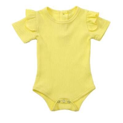 Infant Baby Flare Sleeve Solid Print Bodysuit Kids Girls Boys Bodysuit Jumpsuit Newborn Clothes
Infant Baby Flare Sleeve Solid Print Bodysuit Kids Girls Boys Bodysuit Jumpsuit Newborn Clothes