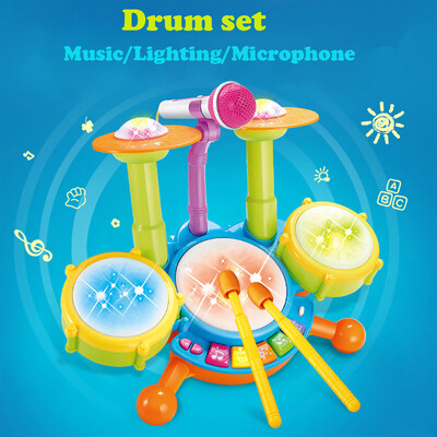 Siaonvr Kids Electric Drum kit Toys Toddler Musical Instruments Playset Flash Light Toy
Siaonvr Kids Electric Drum kit Toys Toddler Musical Instruments Playset Flash Light Toy