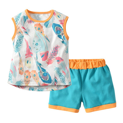 Summer Baby Girls Sets Sleeveless Fur Cartoon Print T-shirt TopsShorts Suits Casual Outfits Sets Printed Home Clothes
Summer Baby Girls Sets Sleeveless Fur Cartoon Print T-shirt TopsShorts Suits Casual Outfits Sets Printed Home Clothes