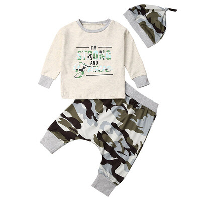 Autumn Baby Boy Set Long Sleeve Letters Pattern T-shirt Tops Floral Trousers With Hat Outfits Clothes
Autumn Baby Boy Set Long Sleeve Letters Pattern T-shirt Tops Floral Trousers With Hat Outfits Clothes