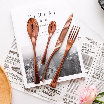 STRUST 4pc set 188 stainless steel portable cutlery set rose gold titanium plated flatware
STRUST 4pc set 188 stainless steel portable cutlery set rose gold titanium plated flatware