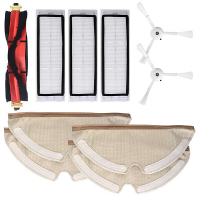 Robotic Vacuum Cleaner Filters Side Brushes Main Brush Dust Cloth Kit 10pcs Replacement Accessories for XIAOMI Roborock T4 T6 S55
Robotic Vacuum Cleaner Filters Side Brushes Main Brush Dust Cloth Kit 10pcs Replacement Accessories for XIAOMI Roborock T4 T6 S55