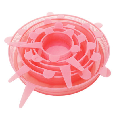 6pcs Reusable Durable Expandable Silicone Stretch Lids Food Covers Keep Food Fresh Transparent Covers
6pcs Reusable Durable Expandable Silicone Stretch Lids Food Covers Keep Food Fresh Transparent Covers