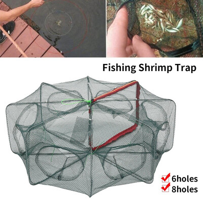 68 Holes Automatic Fishing Net Shrimp Cage Nylon Foldable Crab Fish Trap Cast Capture Tool
68 Holes Automatic Fishing Net Shrimp Cage Nylon Foldable Crab Fish Trap Cast Capture Tool