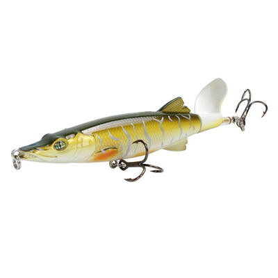 Minnow Trolling Whopper Popper 13cm 16g Topwater Fishing Lure Artificial Hard Bait 3D Eyes Plopper With Rotating Tail Fishing
Minnow Trolling Whopper Popper 13cm 16g Topwater Fishing Lure Artificial Hard Bait 3D Eyes Plopper With Rotating Tail Fishing