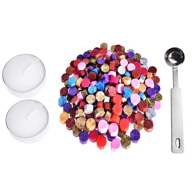 Gobestart 230 Pieces Octagon Wax Seal Beads Stamp Sealing Wax Beads Melting Spoon Kit MR
Gobestart 230 Pieces Octagon Wax Seal Beads Stamp Sealing Wax Beads Melting Spoon Kit MR