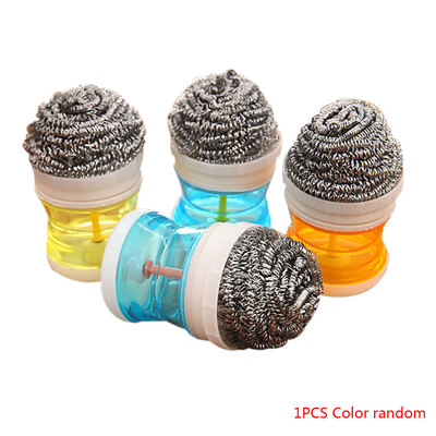 Stainless Steel Wire Ball Kitchen Cleaning Brush Scourer Pan Dish Bowl Pot Palm Brush Household Cleaning Tools Random Color 
Stainless Steel Wire Ball Kitchen Cleaning Brush Scourer Pan Dish Bowl Pot Palm Brush Household Cleaning Tools Random Color