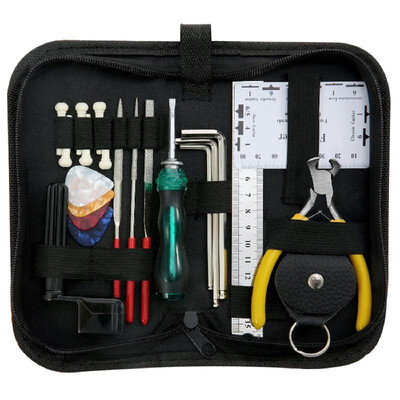 ammoon Guitar Repairing Maintenance Cleaning Tool Kit Includes String Action Ruler & Gauge Measuring Tool & Hex Wrench Set & Files
ammoon Guitar Repairing Maintenance Cleaning Tool Kit Includes String Action Ruler & Gauge Measuring Tool & Hex Wrench Set & Files