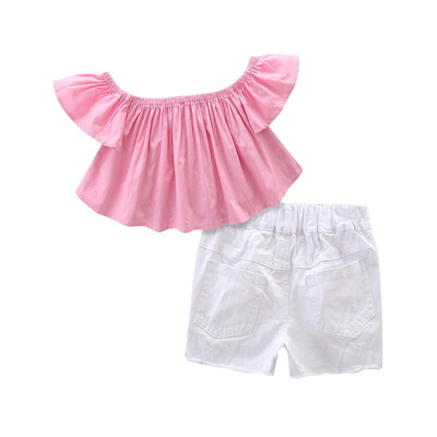 2018 Cute 3Pcsset Baby Girl Off Shoulder Floral Tops Blouse Hole Solid Denim Shorts Headband Clothes Set
2018 Cute 3Pcsset Baby Girl Off Shoulder Floral Tops Blouse Hole Solid Denim Shorts Headband Clothes Set