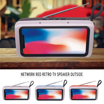 The New Hot Hip-hop Fashion Creative Retro TV Shape Bluetooth Speaker Personality Mobile Phone Stand
The New Hot Hip-hop Fashion Creative Retro TV Shape Bluetooth Speaker Personality Mobile Phone Stand